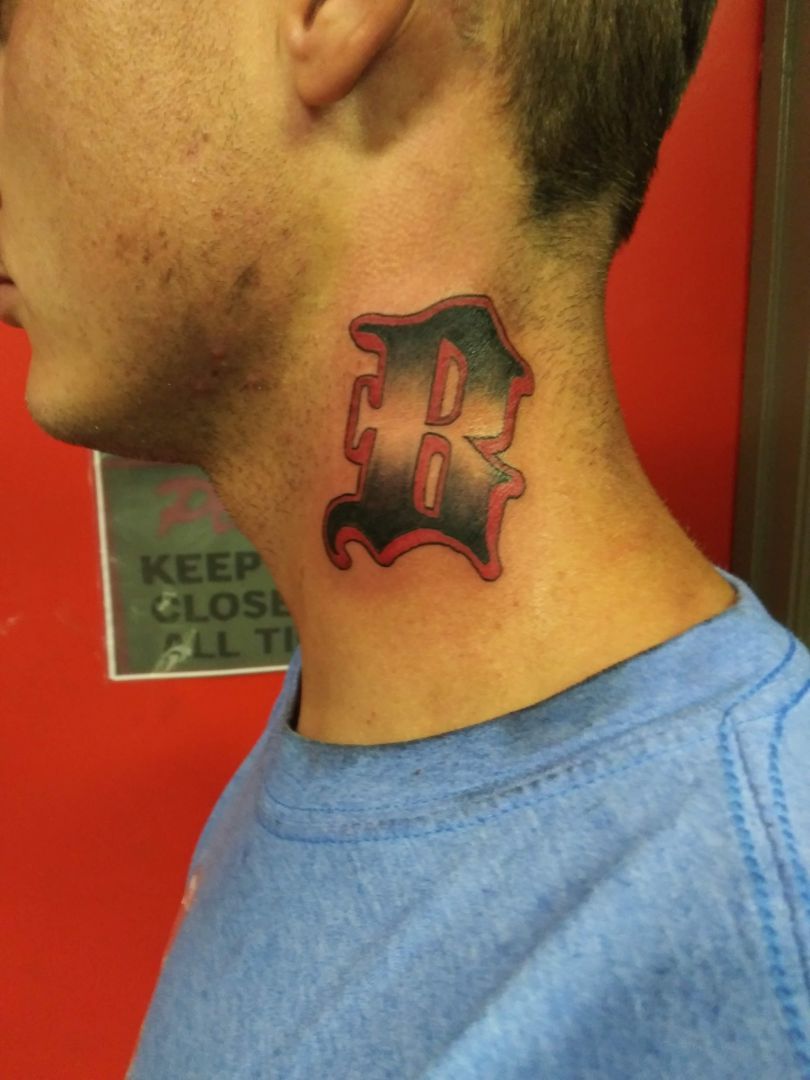 unique boston red sox tattoo